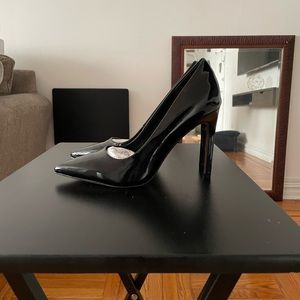 ASOS black patent heels